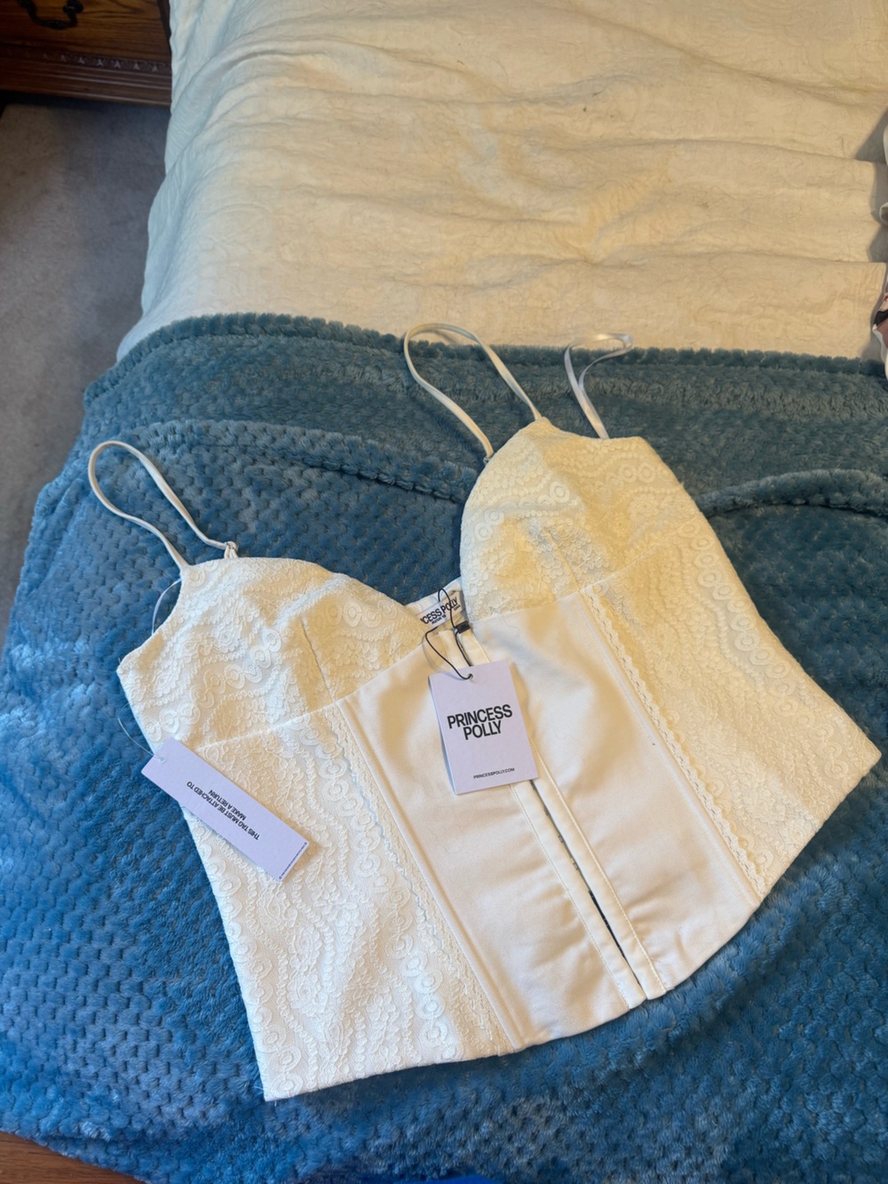Women's White Lace Top with Tags